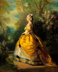 Die Kaiserin Eugénie Eugénie de Montijo, 1826-1920, Gräfin von Teba, 1854 von Franz Xaver Winterhalter