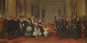 Der Empfang von Louis-Philippe, König der Franzosen, auf Schloss Windsor, 8. Oktober 1844 von Franz Xaver Winterhalter