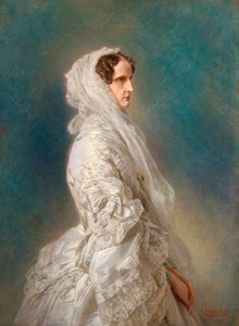 Porträt der Kaiserin Alexandra Fjodorowna Charlotte von Preußen, 1856 von Franz Xaver Winterhalter