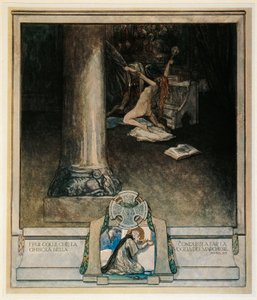 Österreich, Wien, Illustration von Dante Alighieris Göttlicher Komödie (Hölle, Gesang XVIII) von Franz von Bayros von Franz von (1866 1924) Bayros