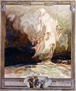 Illustration aus Dantes Göttlicher Komödie, Paradies, Gesang XXVII, 1921
