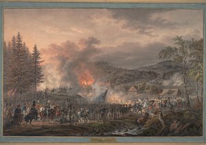 Schlacht von Kulm (1813), das Regiment der russischen Garde unter dem Kommando von Graf Ostermann-Tolstoi