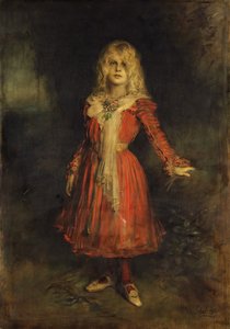 Marion Lenbach 1892-1947, die Tochter des Künstlers, 1900