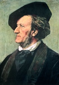 Richard Wagner 1813-1883, deutscher Komponist, Dirigent und Essayist, späte 19. Jahrhundert von Franz von Lenbach
