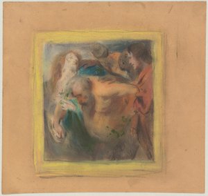 Trunkener Silen; nach Rubens, freie Variation