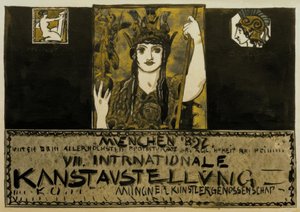 F. v. Stuck, Plakatentwurf 1897