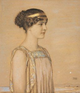 Porträt von Mary in griechischer Tracht