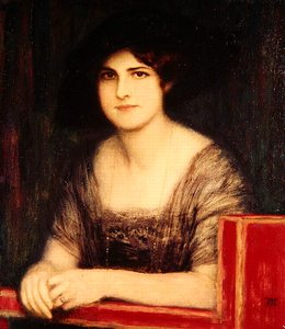 Porträt der Tochter des Künstlers, Mary, um 1916