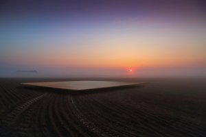 Nebliger Horizont Sonnenaufgang von Franziskus Pfleghart