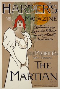 Titelbild für Harpers Magazin mit The Martian von DuMaurier, 1898
