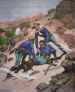Die Rettung von Corporal Scott während der Geronimo-Kampagne von 1886
