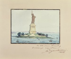 Freiheitsstatue, Beldoe Island, New York City, 1888 von Frederic Auguste Bartholdi