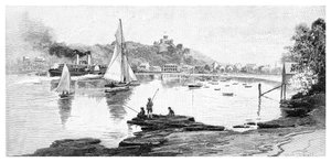 Manly Beach, Sydney, New South Wales, Australien, 1886 von Frederic B. Schell