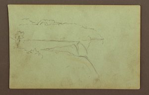 American Falls unter einem bewölkten Himmel, Niagara River, möglicherweise 1856 von Frederic Edwin Church