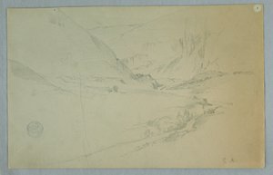 Anden-Tal mit gewundenem Fluss, Kolumbien oder Ecuador, 1857 von Frederic Edwin Church