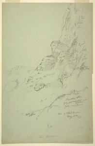 Basis des Hügels westlich von Suk Wadi, Barada von Frederic Edwin Church