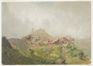 Basis des amerikanischen Wasserfalls, Niagara von Frederic Edwin Church