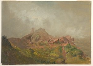 Basis des amerikanischen Wasserfalls, Niagara von Frederic Edwin Church