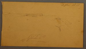 Zeichnung, Klippen, 1859 von Frederic Edwin Church