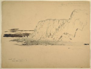 Zeichnung, Klippen, September 1851 von Frederic Edwin Church