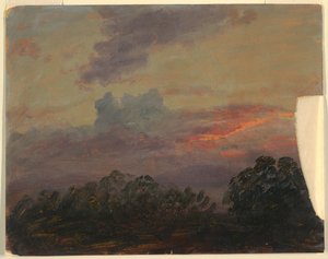 Wolkenstudie, 1860–70 von Frederic Edwin Church
