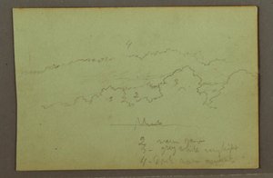 Wolkenstudie, möglicherweise 1856 von Frederic Edwin Church