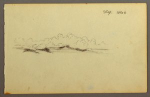 Zeichnung, Wolken, 1844 von Frederic Edwin Church