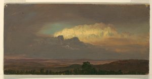 Zeichnung, Wolken über Hügeln, August 1865 von Frederic Edwin Church