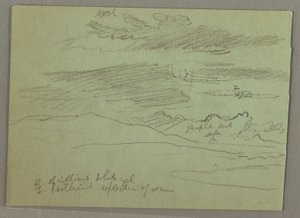 Zeichnung, Bewölkter Himmel, 1871 von Frederic Edwin Church
