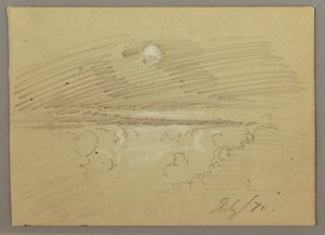 Bewölkter Himmel, Juli 1870 von Frederic Edwin Church