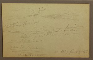 Zeichnung, Bewölkter Himmel, möglicherweise 1860er Jahre von Frederic Edwin Church