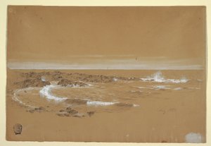 Zeichnung, Küstenlinie, Grand Manan, Kanada, August 1851