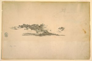 Zeichnung, Kuh, Wolken, Juli und September 1844 von Frederic Edwin Church