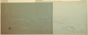 Damaskus, Syrien, gesehen von Nordwesten, Teil 2, April oder Mai 1868 von Frederic Edwin Church