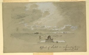 Lichteffekt auf Jerusalem, 2. April 1868 von Frederic Edwin Church