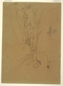 El Khasneh vom Sik aus, Petra, Ende Februar 1868 von Frederic Edwin Church