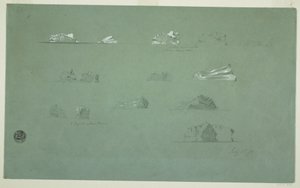 Schwimmende Eisberge, 1. Juli 1859 von Frederic Edwin Church