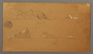 Schwimmende Eisberge, 5. und 6. Juli 1859 von Frederic Edwin Church