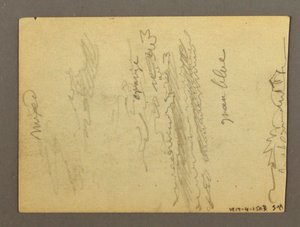 Fragment einer Kolonnade, Brunnen, möglicherweise 1868–69