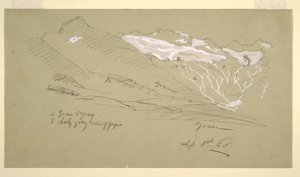 Von den Berner Alpen, Bel Arp, August 1868 von Frederic Edwin Church