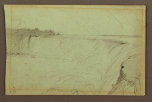 Horseshoe-Fälle mit einem doppelten Regenbogen, Niagara-Fluss, Kanada von Frederic Edwin Church