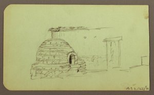 Itaccihuatl-Gipfel; Rückseite: Backofen, 1883 von Frederic Edwin Church