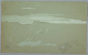 Jamaikanische Küste und Himmel, gesehen von nahe Captain Kent, Bellevue, Jamaika, Juli 1865 von Frederic Edwin Church