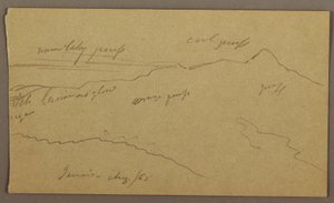 Zeichnung, Landschaft, August 1865 von Frederic Edwin Church