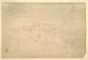 Zeichnung, Landschaft, Juli 1844 von Frederic Edwin Church