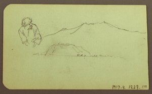 Zeichnung, Landschaft; Rückseite: Figur, Landschaft, 1883 von Frederic Edwin Church