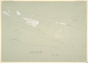 Landschaft in den Berner Alpen, nahe Bel Alp, Schweiz, September 1868 von Frederic Edwin Church