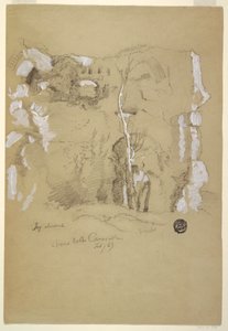 Landschaft nahe den Caracalla-Thermen, Rom, Februar 1869 von Frederic Edwin Church