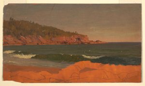 Zeichnung, Küste von Maine, ca. 1850 von Frederic Edwin Church