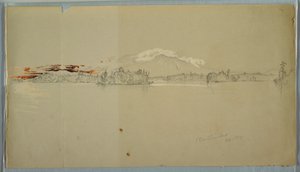 Millinocket-See, Blick auf den Mt. Katahdin von Frederic Edwin Church